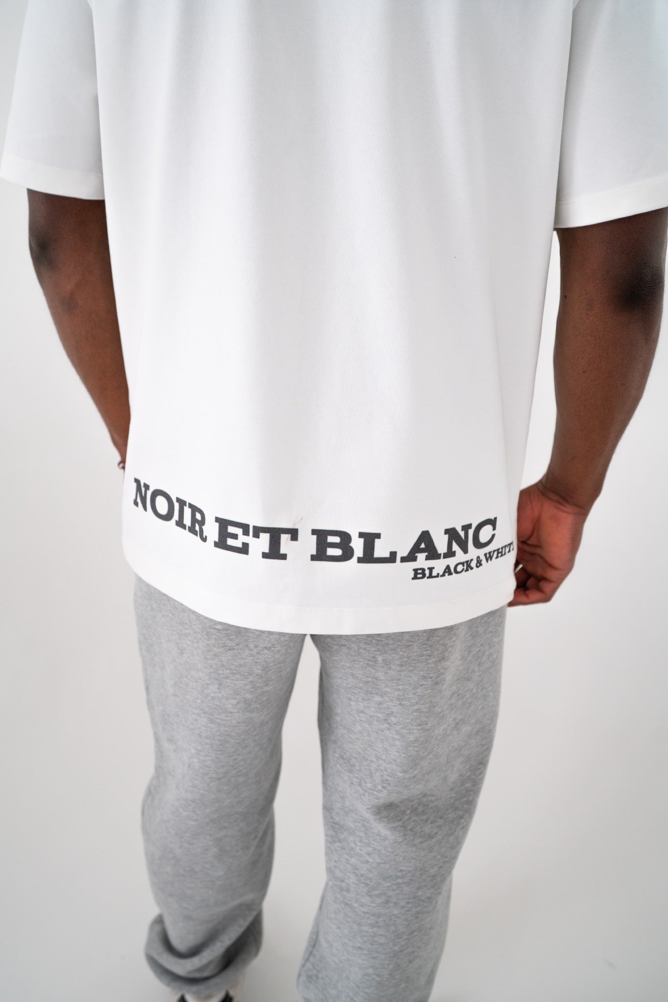 White Premium Heavyweight T-Shirt With Back Logo