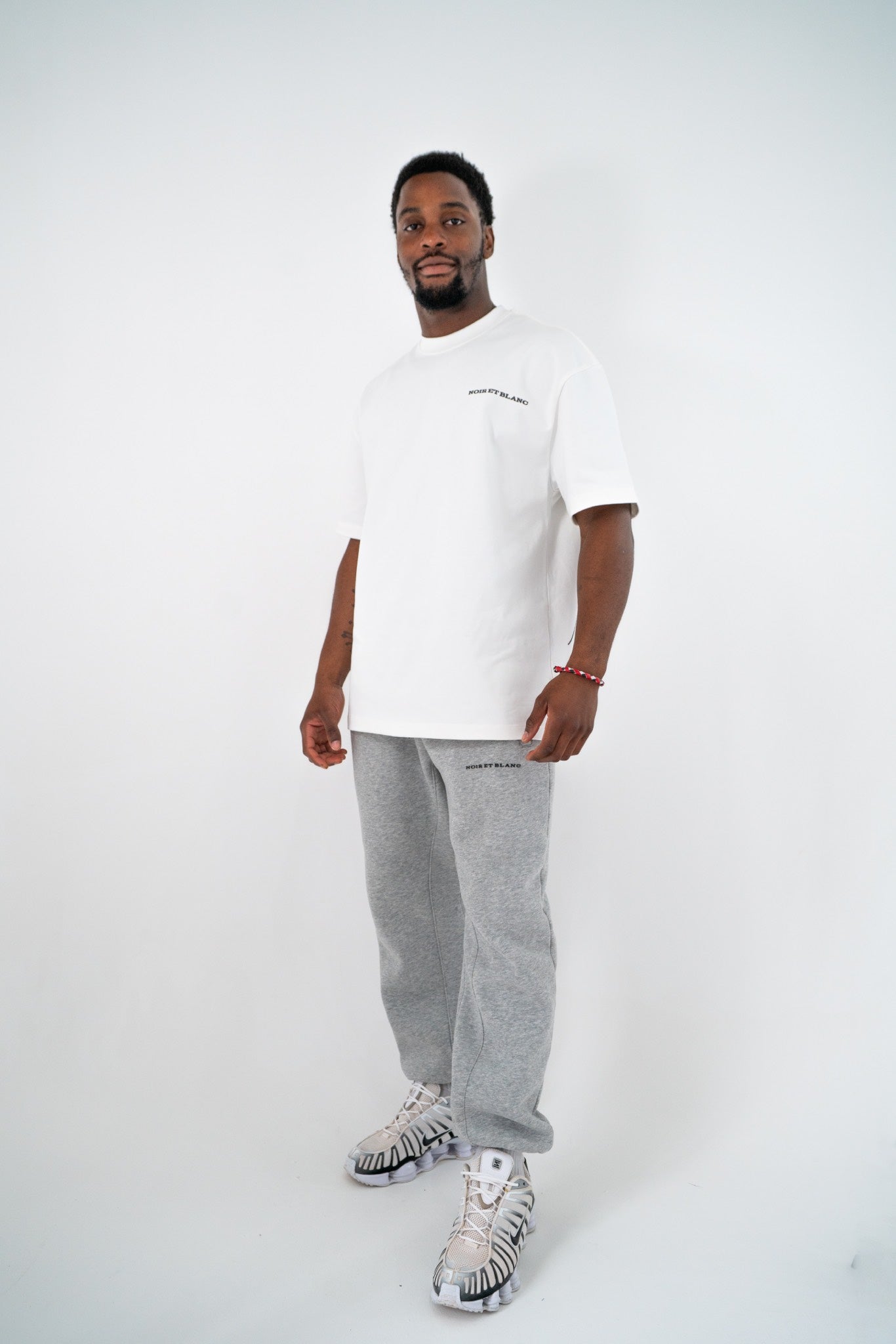 White Premium Heavyweight T-Shirt With Back Logo