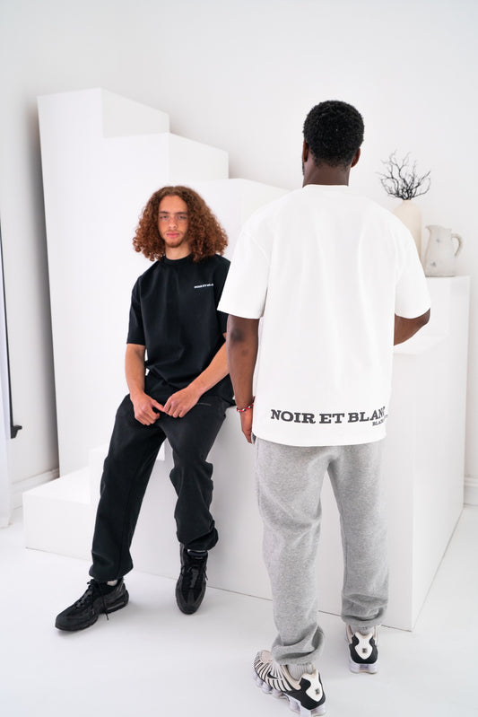 White Premium Heavyweight T-Shirt With Back Logo